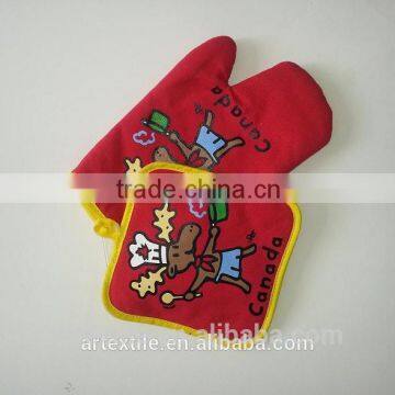 Favorite Promotional cotton oven mitt and pot holder