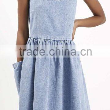 Mid-Stone Denim Dress