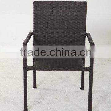 Wicker rattan back rest chair simgle chair