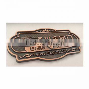 custom decorative door brass name plate