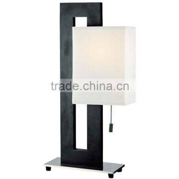 11.21-19 a natural black finish with a polished steel base Short Table Lamp perfect for the home office bedroom