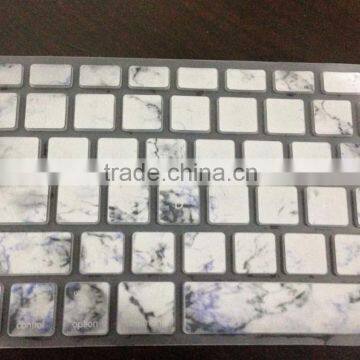 White Marble 0.3MM Silicone Keyboard Skin for Laptop Keyboard photo-3