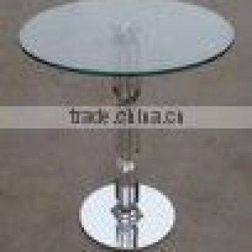 Stainless stell table glass coffee table
