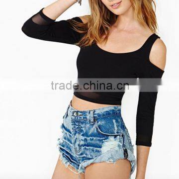 Hot Sale Body Blouses & Women Plus Size European Style Tops Black Female Tops 2014 Roupas Femininas Quality Choice photo-3