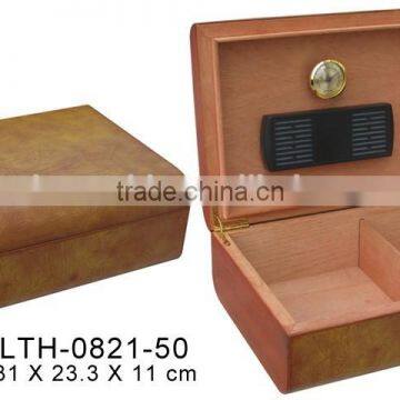 Custom high-end finish wooden Cigar cabinet Humidor boxes