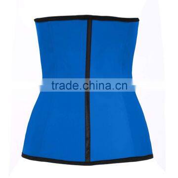 Factory Wholesale Spandex Blue Sexy Waist Training Corsets