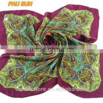 new shawl large size paisley square europe silk scarf fashion