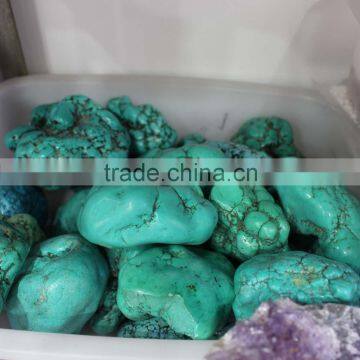 wholesale natural rock polished turquoise stone