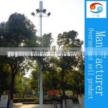 Steel Tubular Light Poles ASTM A572 steel equivalent monopole Lighting tower China Manufacturers/High mast lighting pole