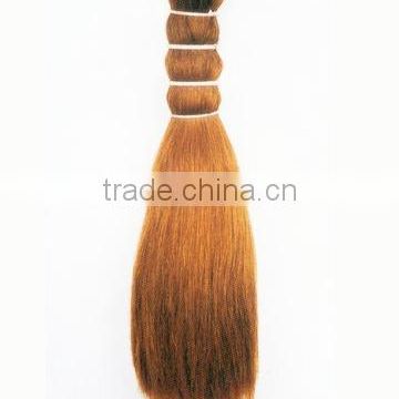 Factory colored hair material / 6"-26" available / double drawn human hair