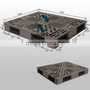 Standard size heavy duty HDPE stackable double faced recycled plastic pallet 1200x1000                        
                                                                                Supplier's Choice