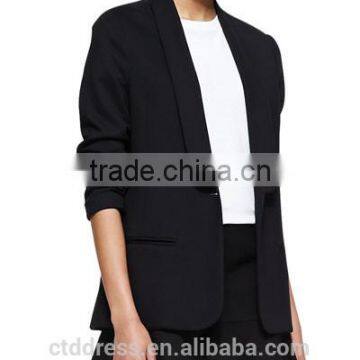 2014 Top Quality 100% wool black the suit working women