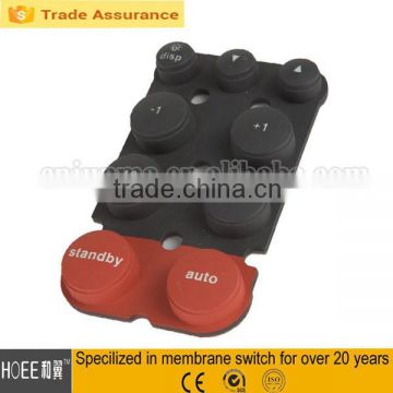 rubber keypad hot rubber film keypad custom silicone rubber tactile keypad