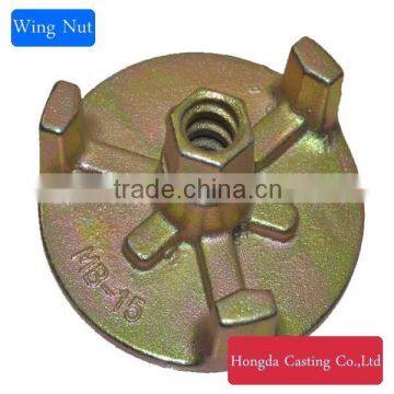 Ductile Iron Round Wing Nut with Stiffeners