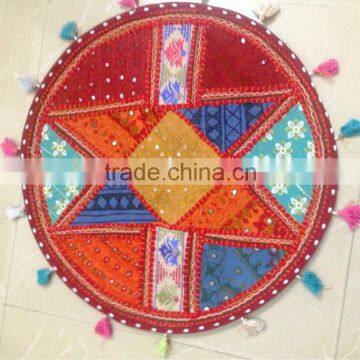 Incrdible elegant handmade Vintage Indian Foot Stool Bean Bag Floor Pillow pouf