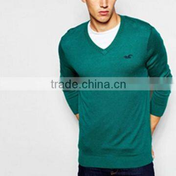High Quality Wool Acrylic Autumn Pullover Men, Men Fashion v Neck Sweater Pullover Wholesale photo-4