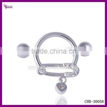 Non-piercing Body Jewelry 16g Nipple Shield