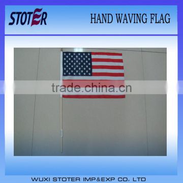 USA polyester hand waving flag