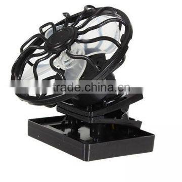 Mini solar panel cell beach sun solar cooling cell hat clip on fan