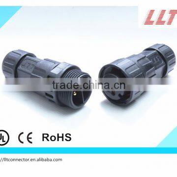 2 pin male to female electrical cable connector