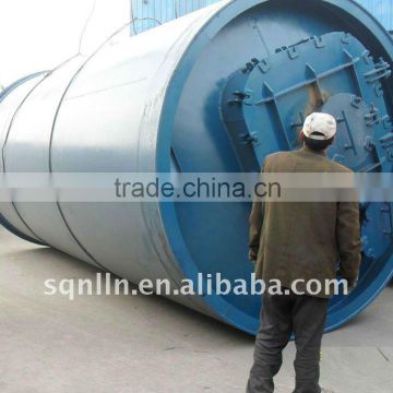 tyre pyrolysis machines with totally white smoking