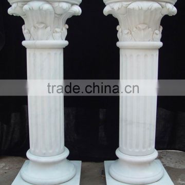 Old castle redecoration design natural stone marble garden stone pedestal