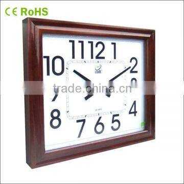 2013 New item house hold products quartz wooden beautiful wall clock