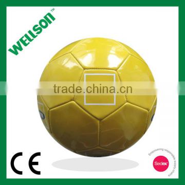 Promotional yellow soccer ball