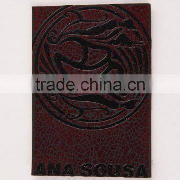 Fashion Hot Stamping Heat Effect Logo PU Labels for Baby and Lady Garment and Jeans photo-4