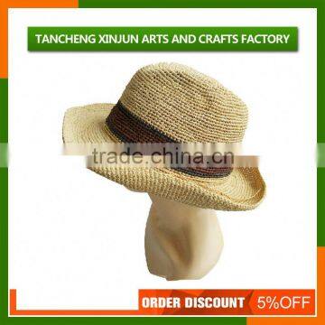 Mens Natural Lala Straw Hat Cowboy Hat photo-4