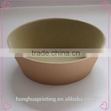 high quality kraft paper bowl shape storage box paper
