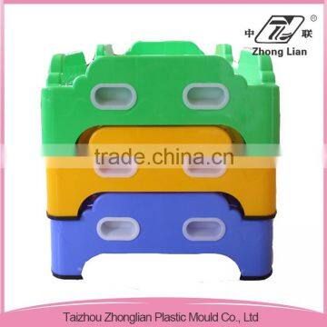 CE-passed Nursery Beds Kids China Kindergarten School Cheap Colorful 100% New PP Plastic Sleeping Stackable Bed Children photo-5