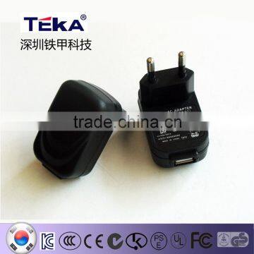 SHENZHEN Teka 5v1a Korean USB adapter massively supply low price