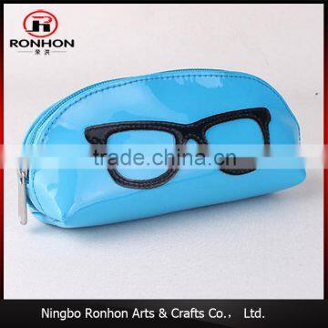 Cute Design Leather Pouch for Reading Glasses, Sunglasses