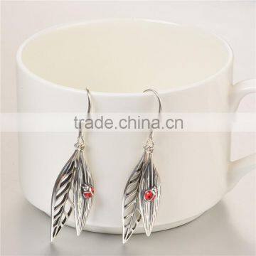 2015 Fashion Design Leaf Shape European Victoria Style Hanging Drop Earring photo-2