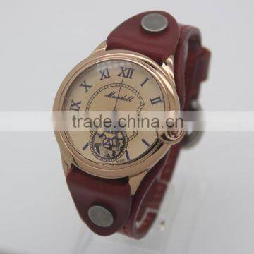 2016 Low Price High Quality Vintage Genuine Leather Watch for Men Wristwatches photo-2