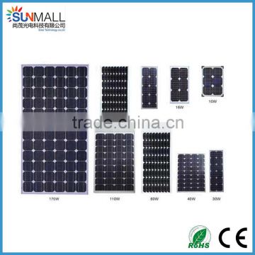 Price Per Watt Solar Panels In China 170w poly Glass For Solar Panel