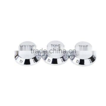 Guitar Pickup Covers Volume/Tone Control Knobs Switch Tip Chrome-Plated for Stratocaster Strat photo-2