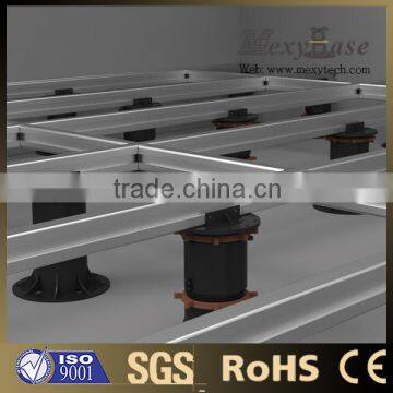 Foshan new pedestal system,aluminum joist plastic pedstal for wpc decking.