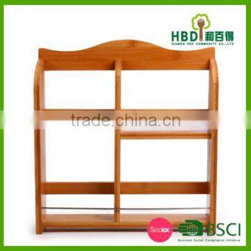 Best Selling New Item Bamboo Spice Rack With Pepper Grinder photo-3