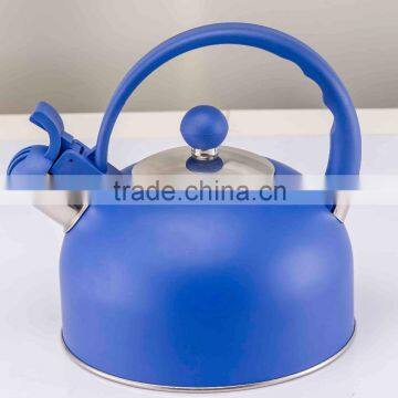 2.0L/2.5L/3.0L stainless steel blue camping kettle