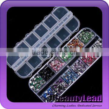 popular nail art rhinestone oval shape rhinestone for nail art decoration