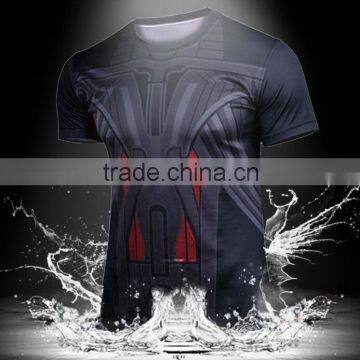 Wholesale 3D Print T-shirt Superhero Sublimation Tops Plus Size N10-11