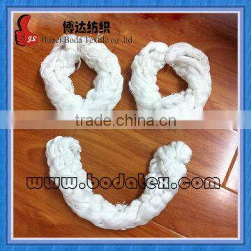 spun polyester sewing thread hank yarn virgin white
