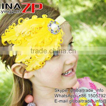 ZPDECOR Factory Wholesale Special Quality Colored Ombre Collection Curled Goose Feathers Pad Plumage Craft for Hair Accessories photo-3