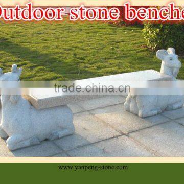 outdoor stone benches