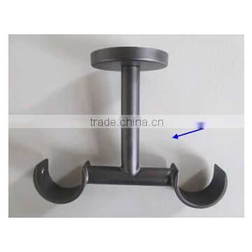 28/28 Metal Double Ceiling Curtain Rod Bracket