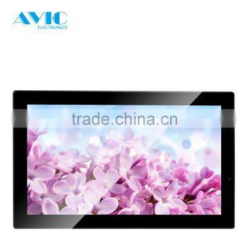 14.1 inch rounded corner media player with motion senser POE function supply root access for exclusive agency advertising player