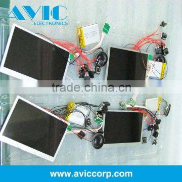 4.3 inch LCD video greeting card modules for video in print