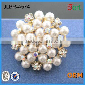 cheap rhinestone pearl brooch for wedding event & party in bulk